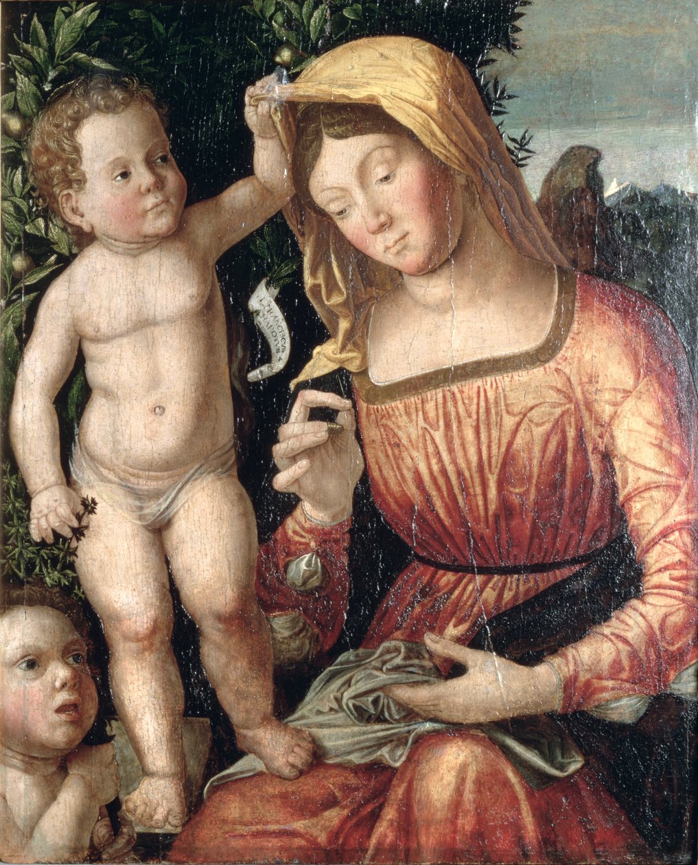 Madonna Cosiendo de Giovanni Francesco Caroto