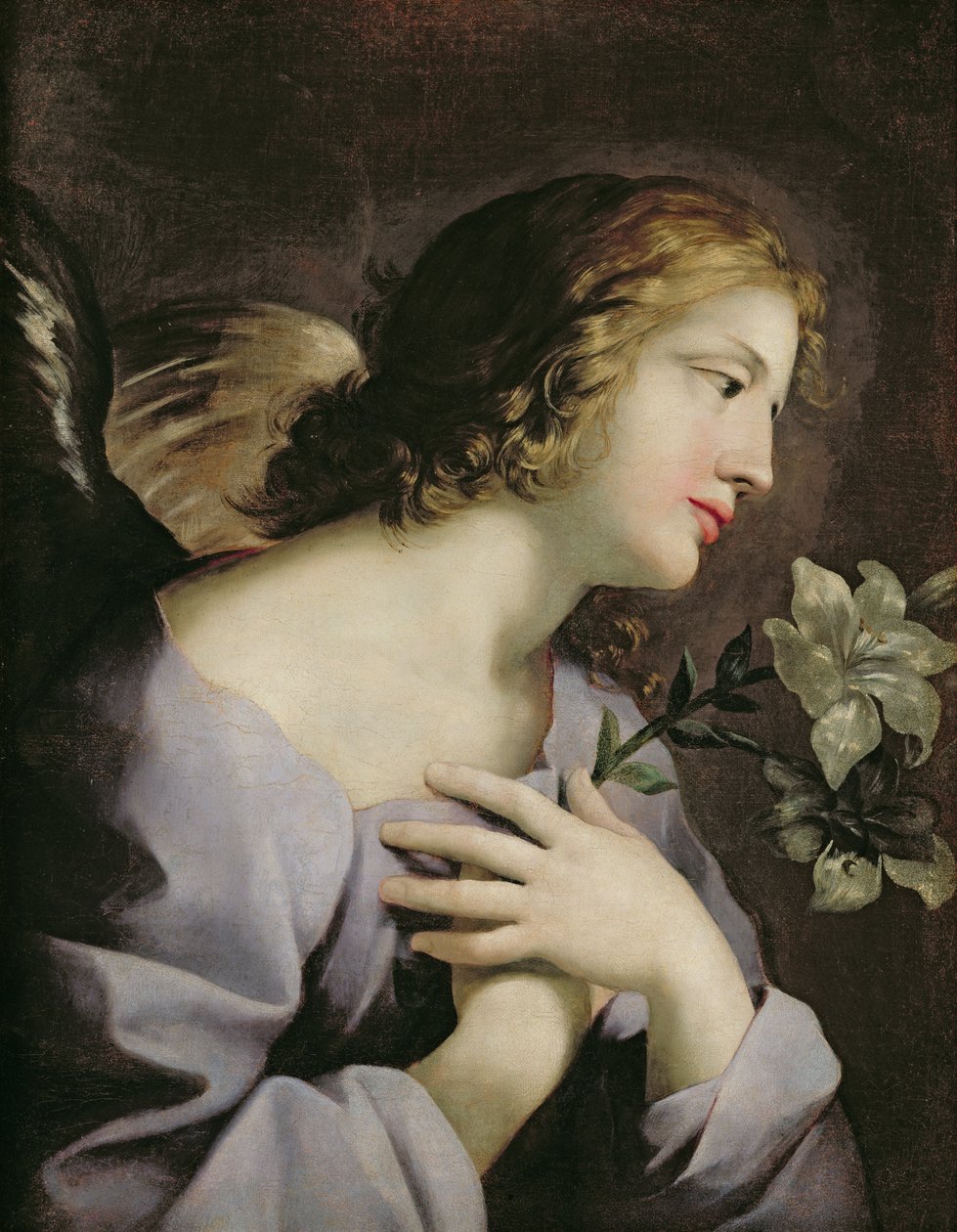El ángel de la Anunciación de Giovanni Francesco Romanelli