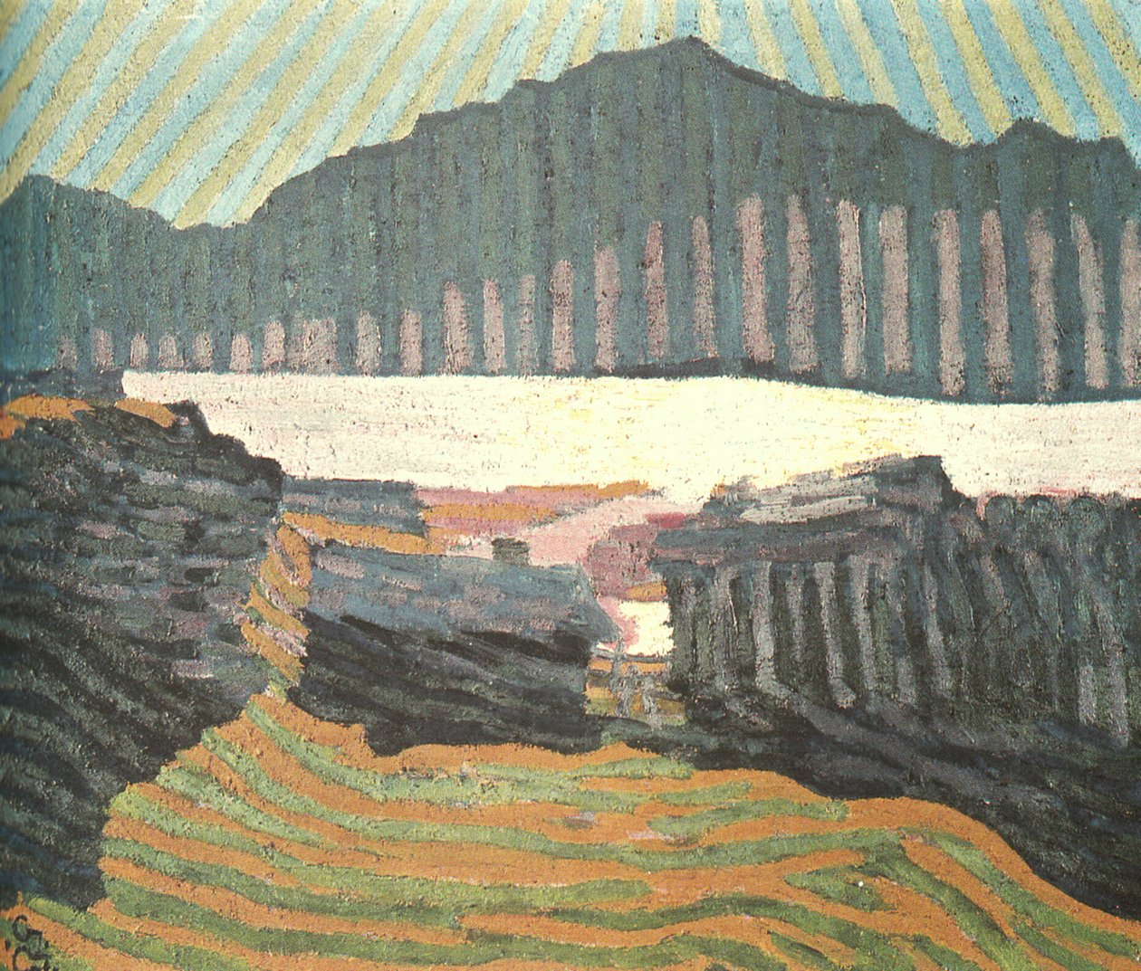 Vista de Capolago Ticino de Giovanni Giacometti
