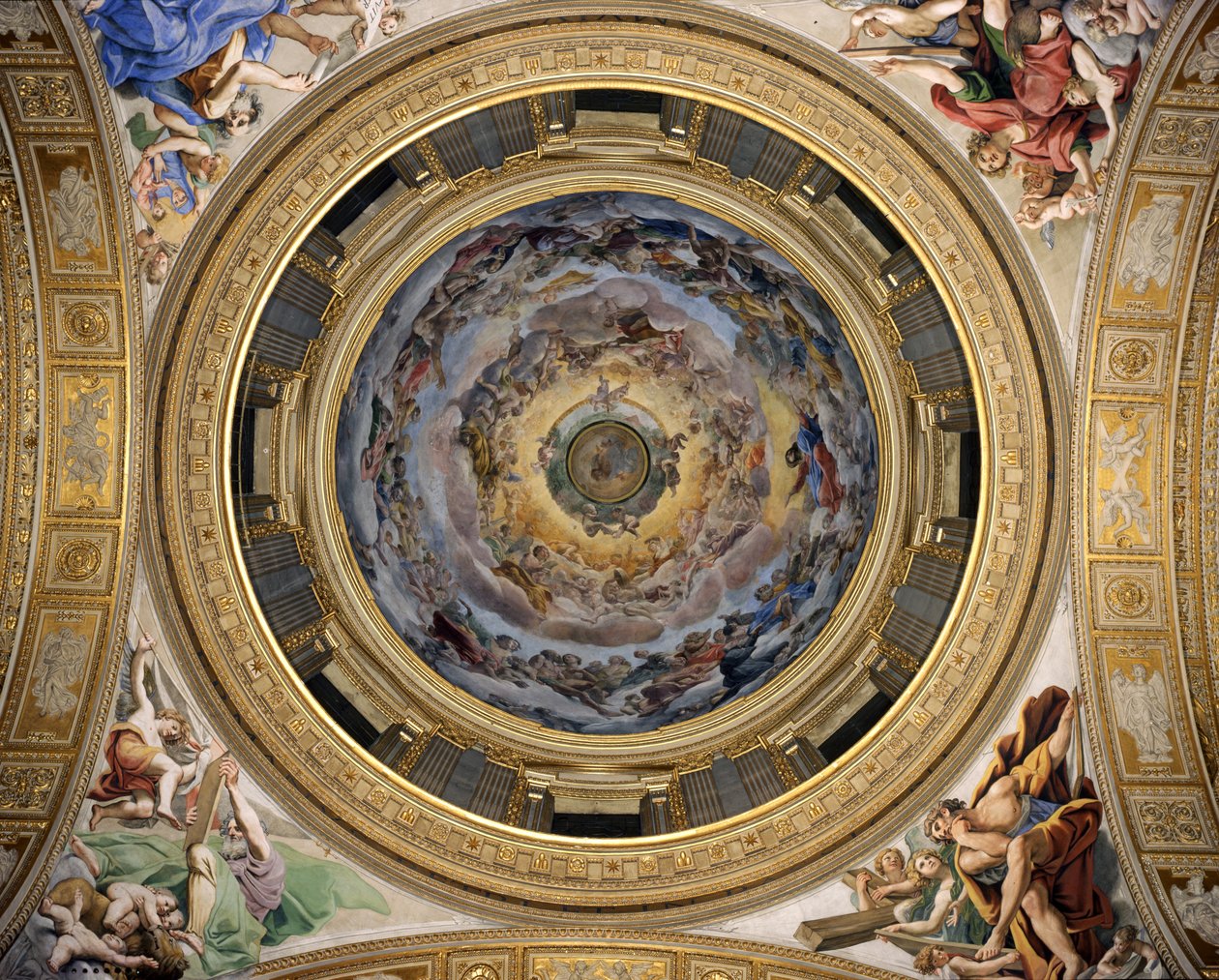 Gloria del paraíso, 1627 de Giovanni Lanfranco