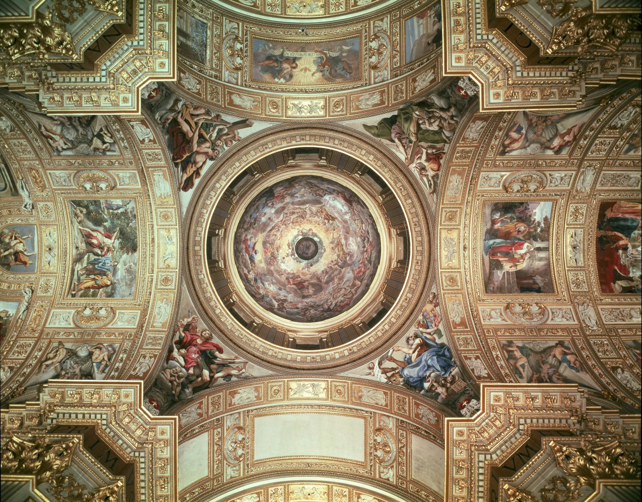 La Visión del Paraíso, frescos en el techo y cúpula de Sant