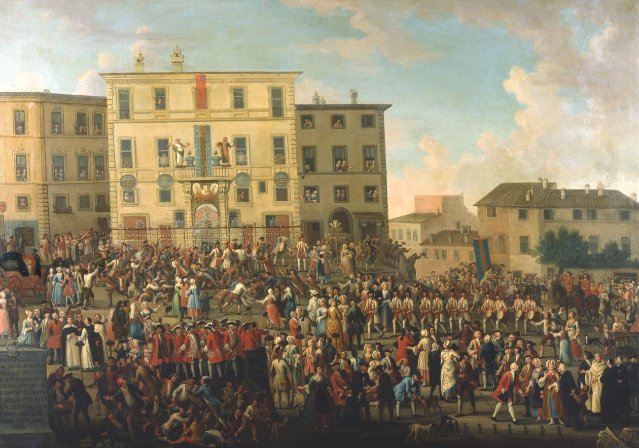 Festival en el jardín del Palazzo Rospigliosi de Giovanni Reder