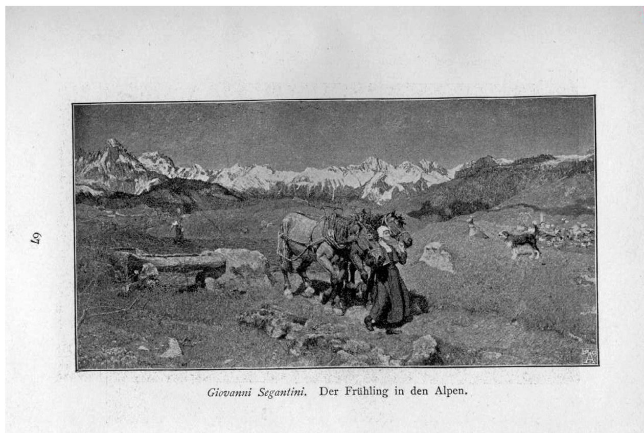 La primavera en los Alpes de Giovanni Segantini