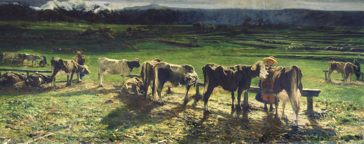Pastoreo, 1886 de Giovanni Segantini