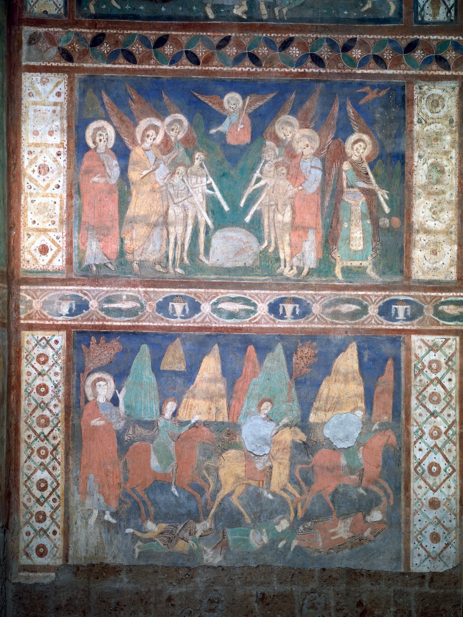 Ángeles músicos y la huida a Egipto de Giovanni and Stefano