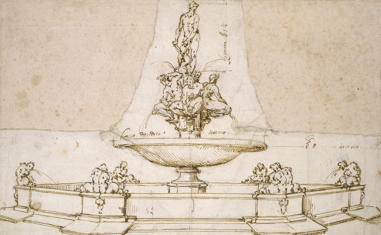 Diseño para una fuente de Giovanni da Bologna