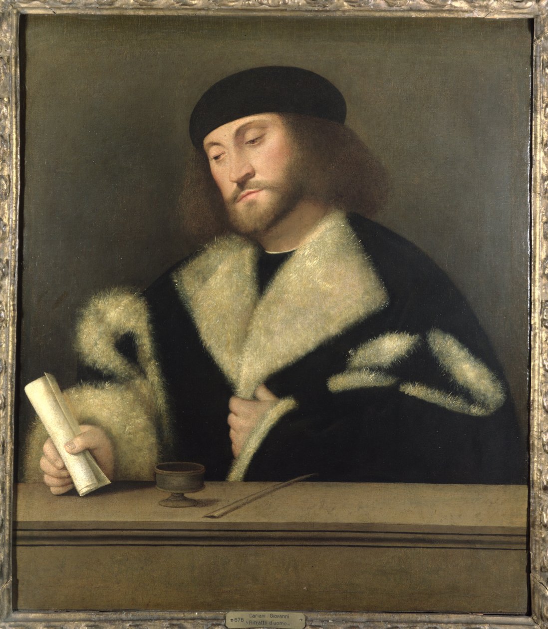 Retrato de un hombre de Giovanni de Busi Cariani