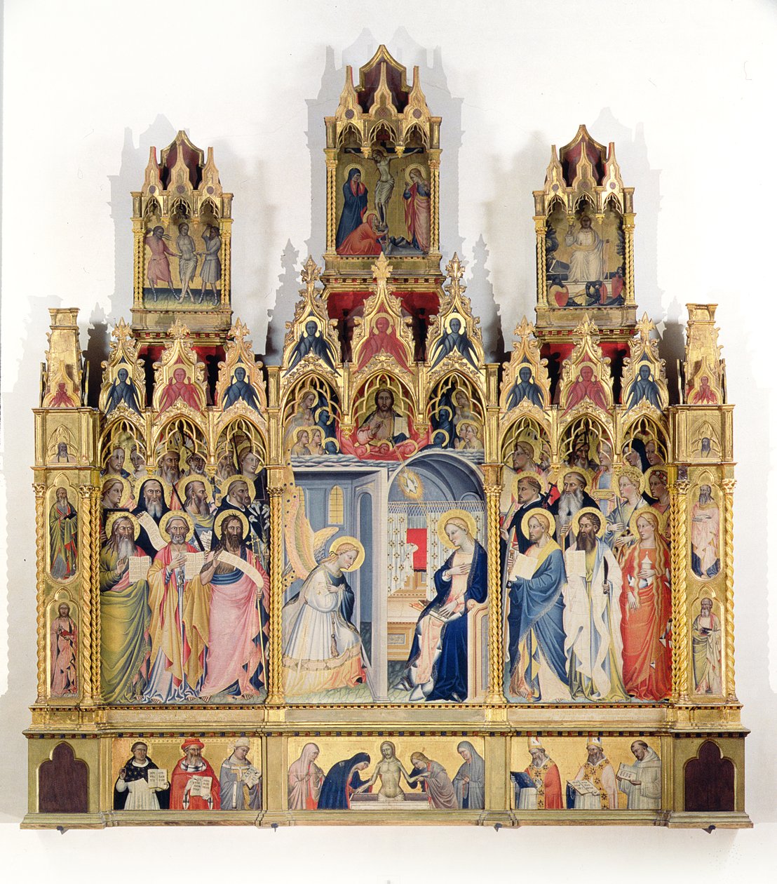 Anunciación con santos de Giovanni di Niccolo del Biondo