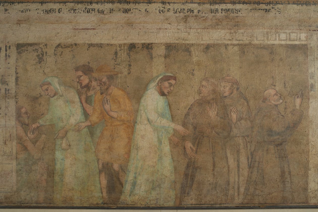 Detalle de la Llegada de los Frailes Grises en Florencia de Giovanni di Niccolo del Biondo