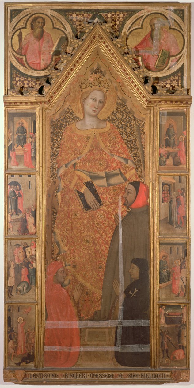 Santa Catalina de Alejandría (temple sobre tabla) de Giovanni di Niccolo del Biondo
