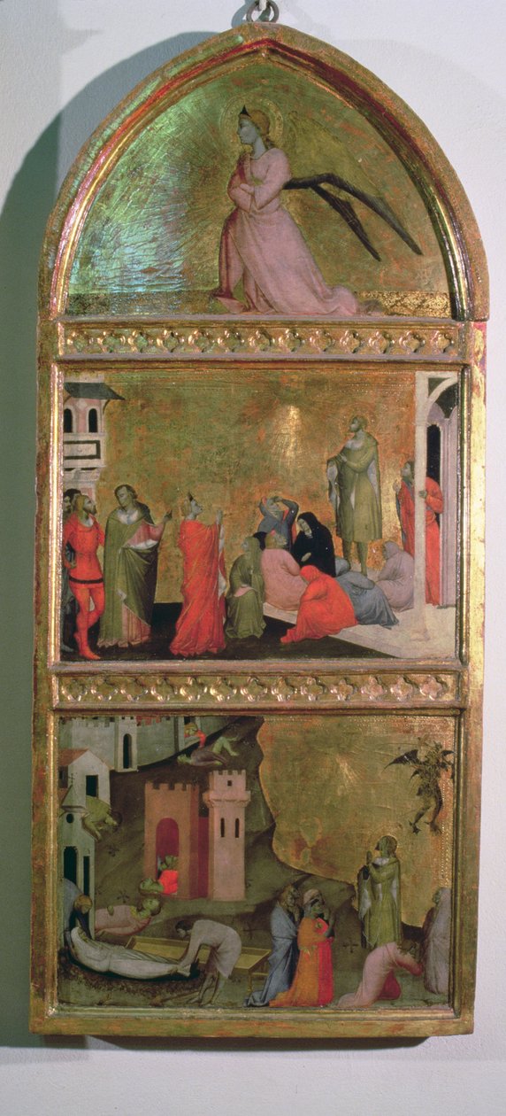 El Martirio de San Sebastián (detalle) de Giovanni di Niccolo del Biondo