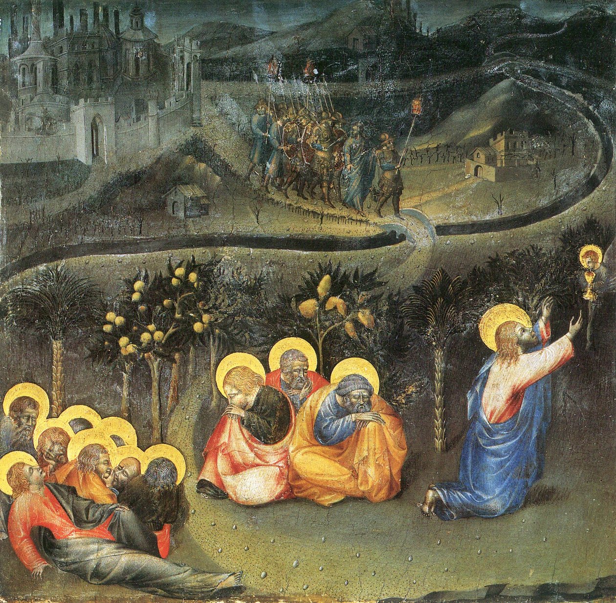 Christus im Garten Gethsemane Giovanni di Paolo de Giovanni di Paolo