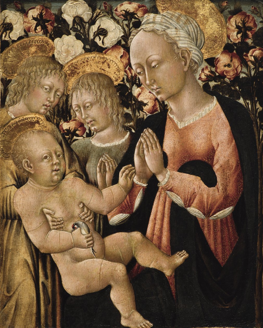 Madonna y Niño con Ángeles, c.1475 de Giovanni di Paolo