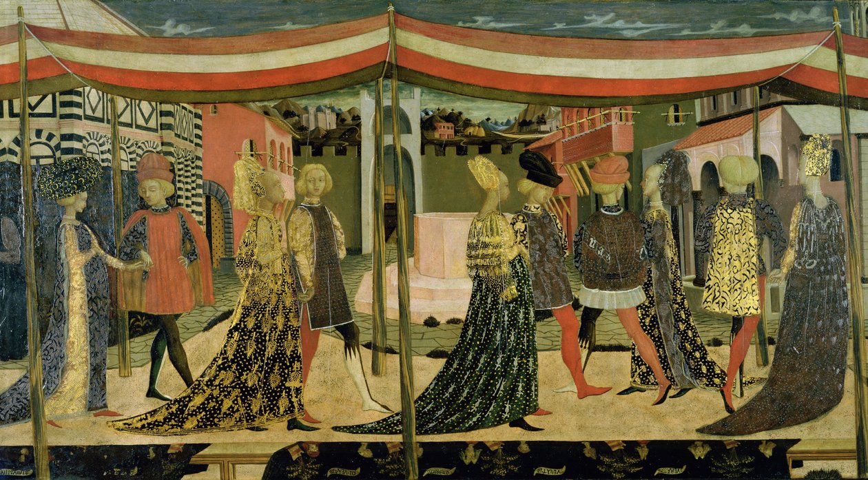 Panel central del Cassone Adimari de Giovanni di Ser Giovanni