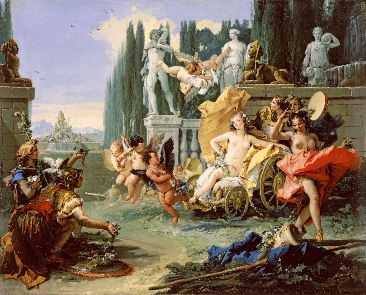 El imperio de Flora de Giovanni Battista Tiepolo