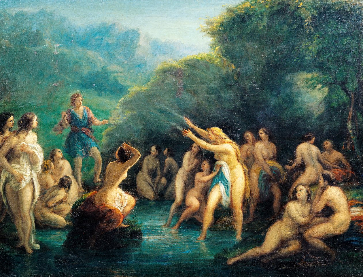 Diana y Acteón de Giovanni Carnovali