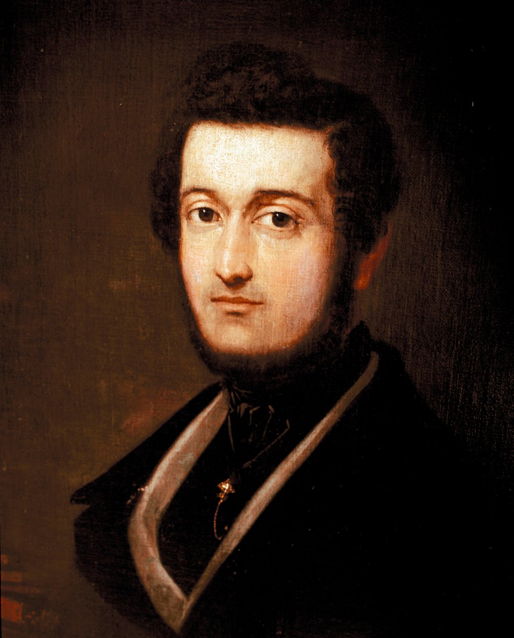 Retrato del patriota y músico Piero Maroncelli (1795-1846) de Giovanni Carnovali