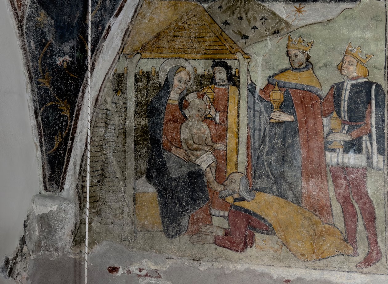 Los frescos de la capilla de la Annonciade, Tende hacia 1470 (fresco) de Giovanni (attr. to) Baleison