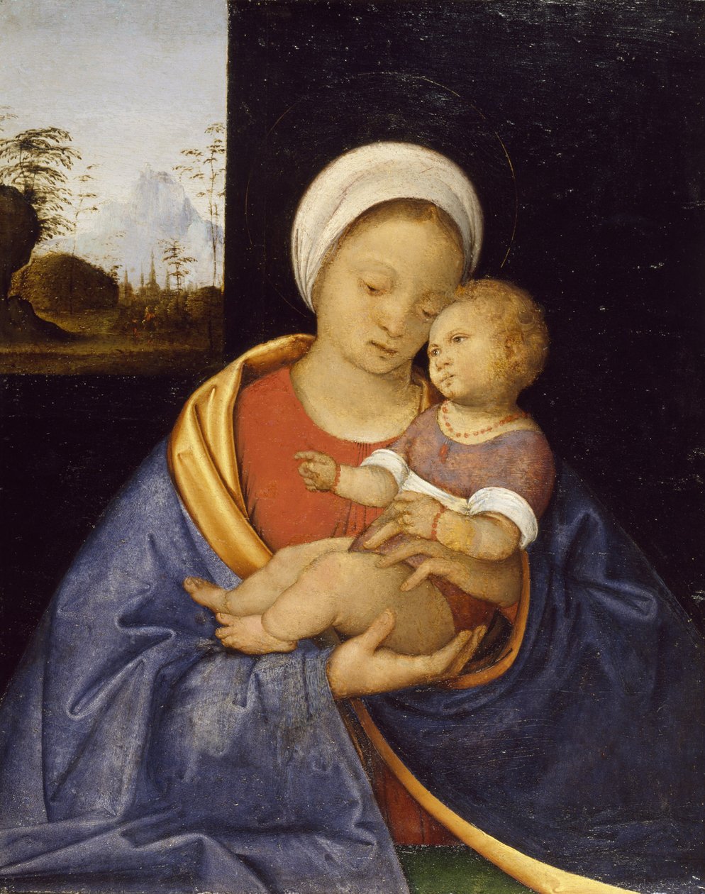 Madonna y Niño, 1510-15 de Giovanni Agostino da Lodi