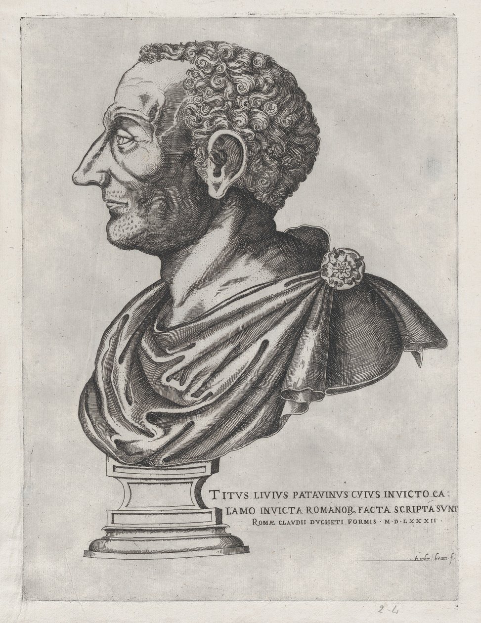 Speculum Romanae Magnificentiae: Busto de Livio de Giovanni Ambrogio Brambilla