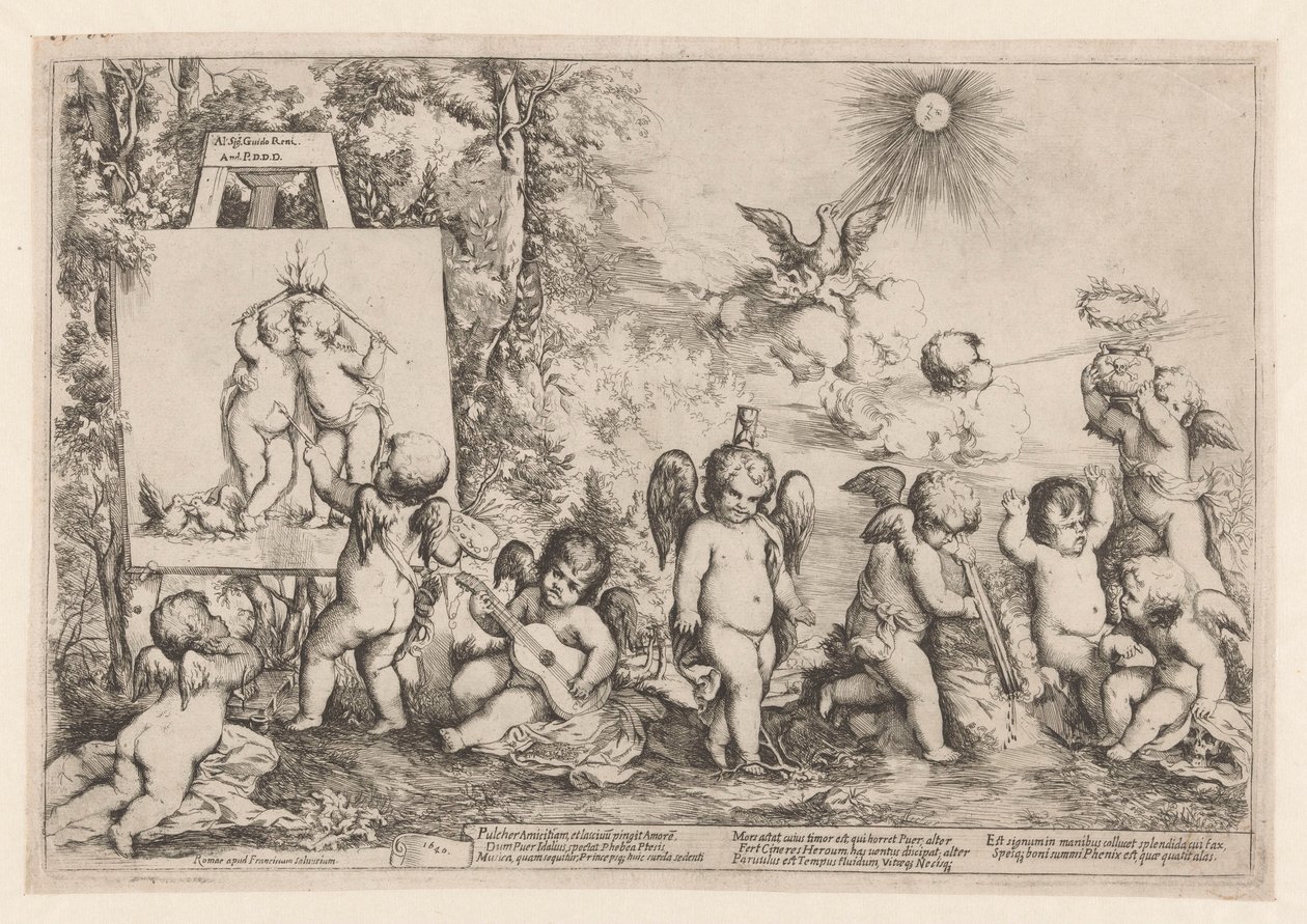 Alegoría con amorcillos de Giovanni Andrea Podesta