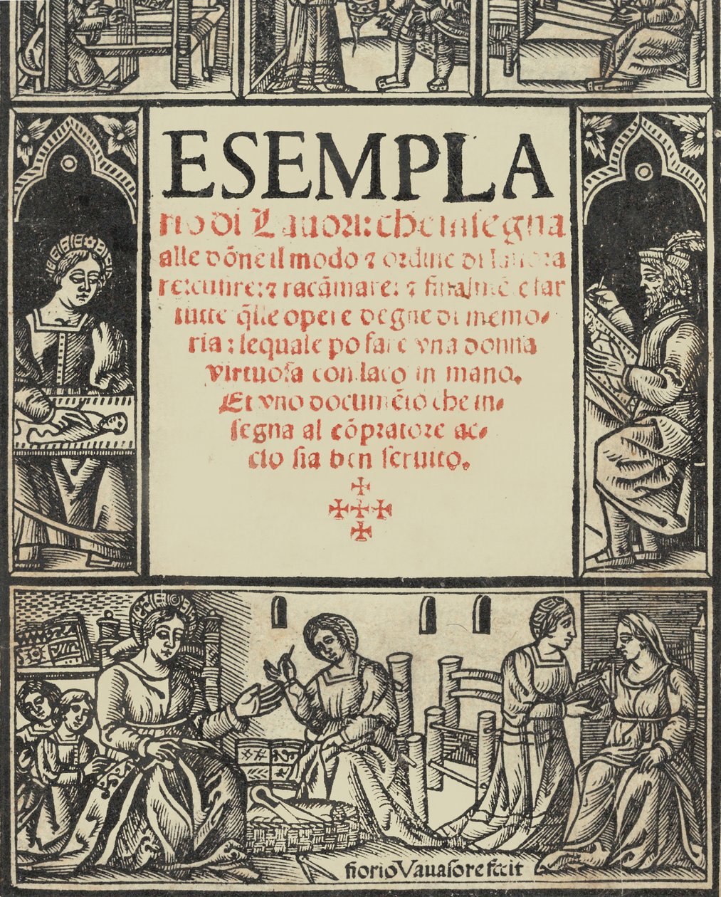 Esemplario di Lauori..., página de título recto, 1 de agosto de 1532 de Giovanni Andrea Vavassore