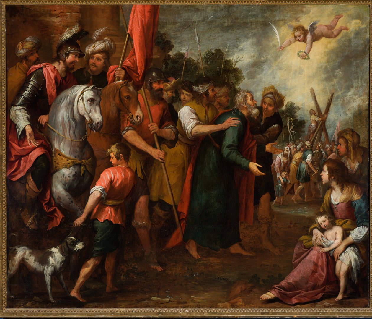 San Andrés conducido al martirio, c.1669 (óleo sobre lienzo) de Giovanni Andrea di Ferrari