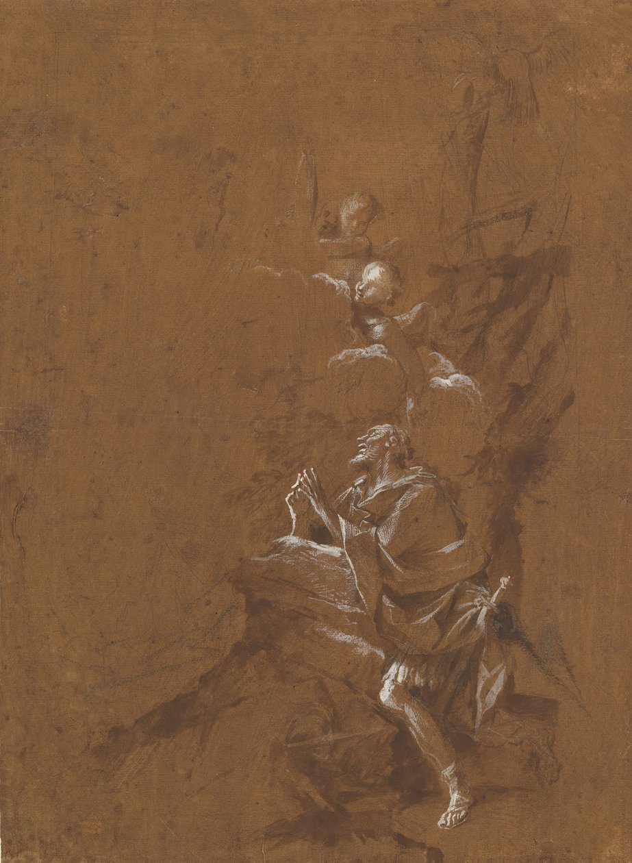 La visión de San Guillermo de Aquitania, finales de 1650 de Giovanni Angelo Canini