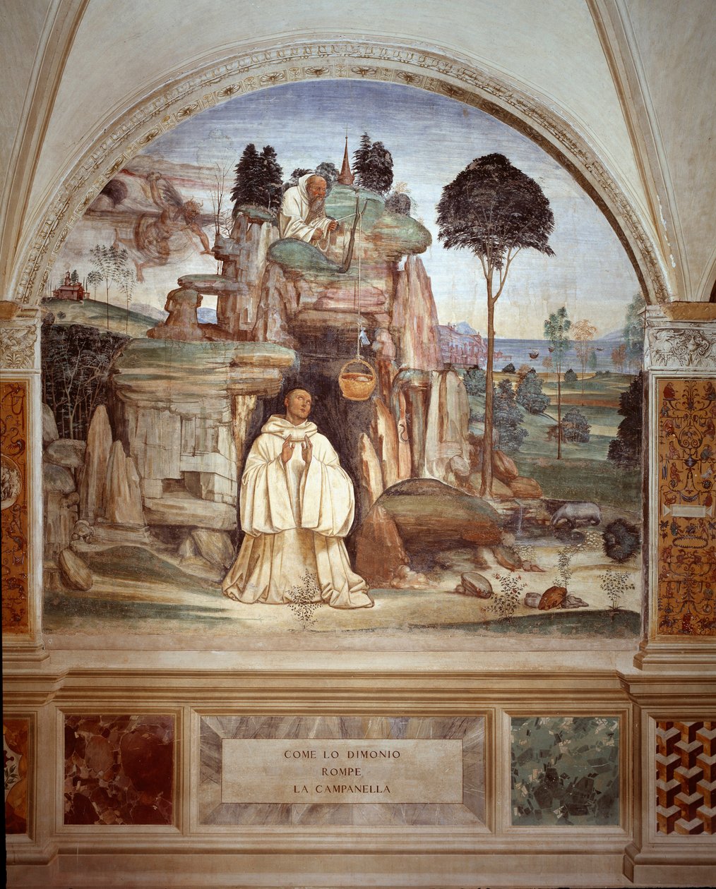 El demonio rompe la campana (fresco) de Giovanni Antonio Bazzi Sodoma