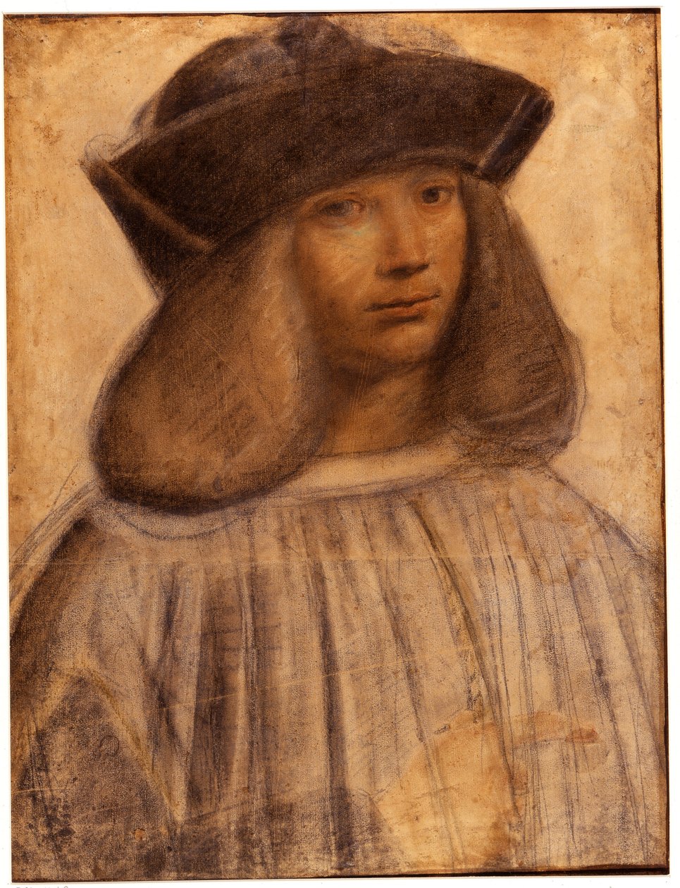 Retrato de Francesco Melzi (v. 1491- 1570) pintor italiano, alumno y compañero (amante) de Leonardo da Vinci de Giovanni Antonio Boltraffio