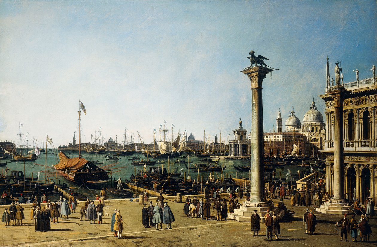 El Bacino di S. Marco, Venecia, desde la Piazzetta de Giovanni Antonio Canal