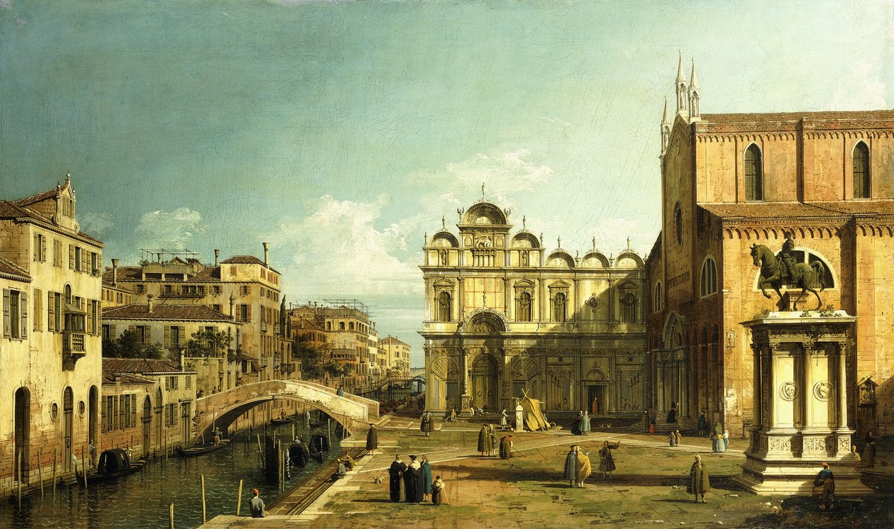 El Campo Santi Giovanni e Paolo, Venecia, 1738-9 de Giovanni Antonio Canal
