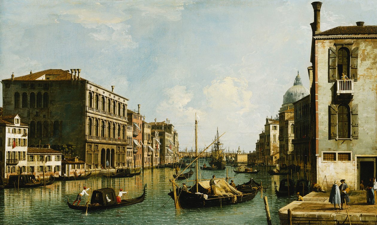 El Gran Canal, Venecia, mirando al este desde el Campo S. Vio de Giovanni Antonio Canal