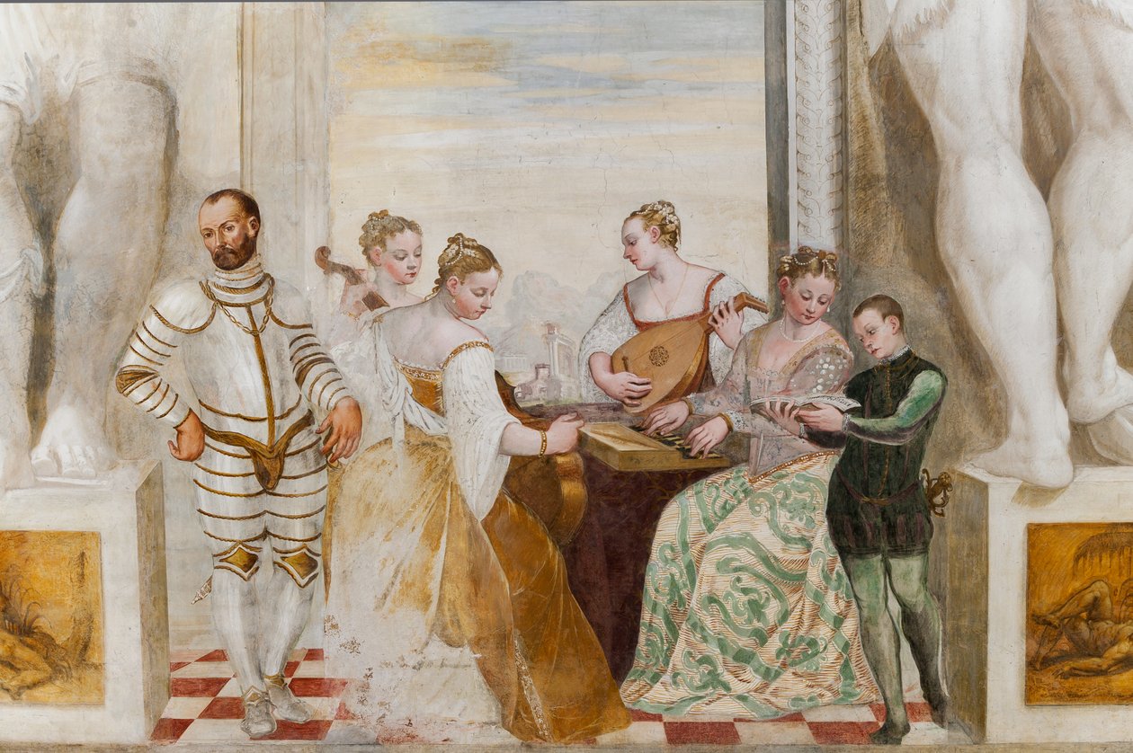 El Concierto, Salón Principal, c.1570 (fresco) de Giovanni Antonio Fasolo
