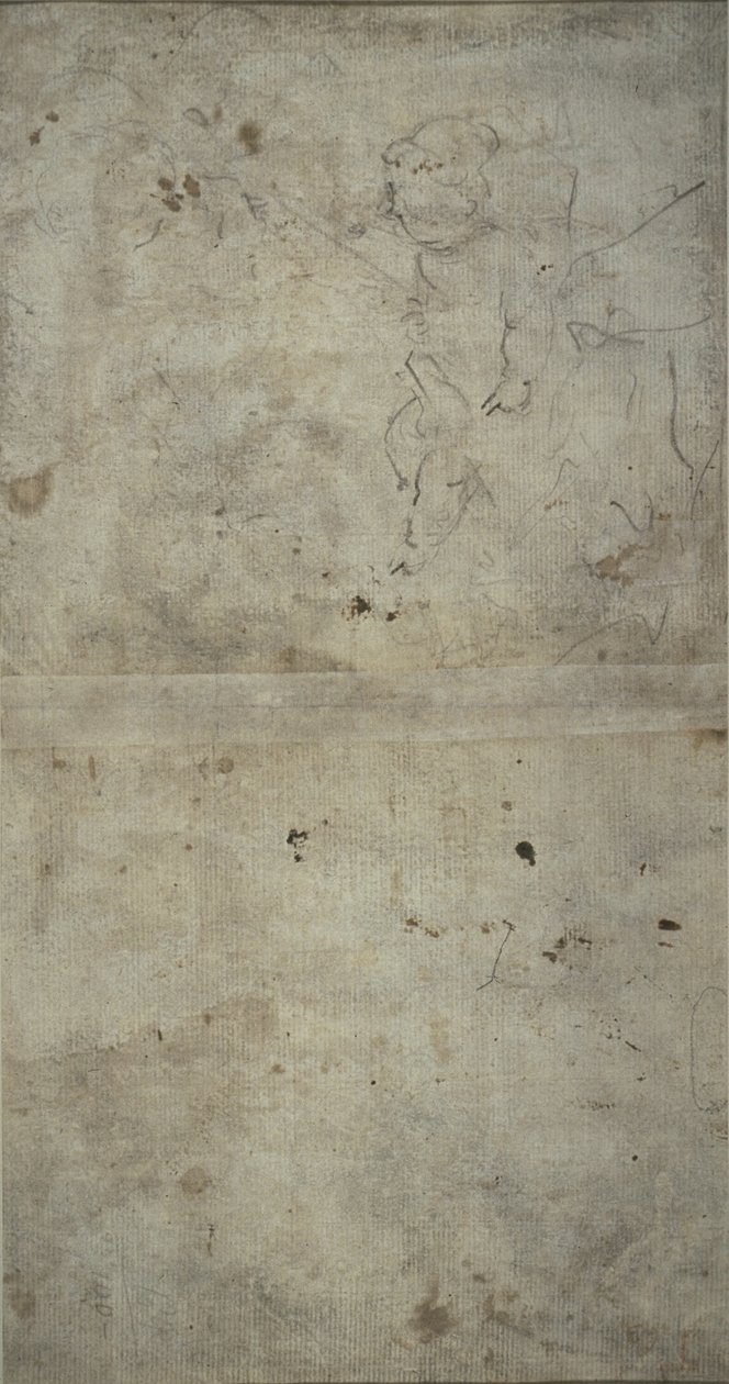 Boceto de José sosteniendo al Niño Jesús de Giovanni Antonio Guardi