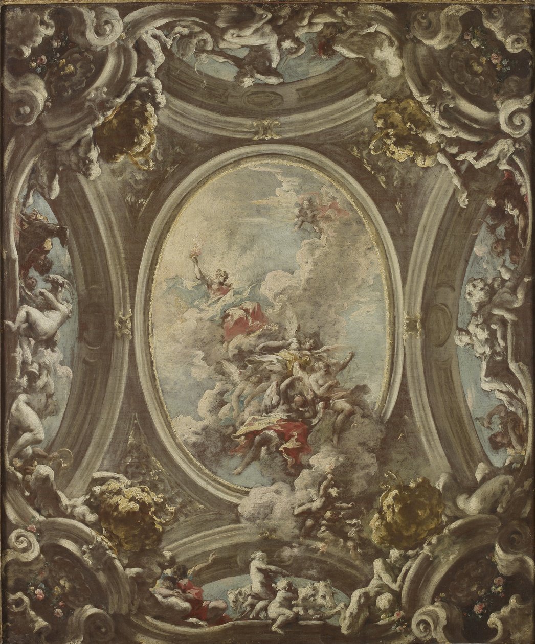 Una alegoría del amanecer, 1736-37 de Giovanni Antonio Pellegrini