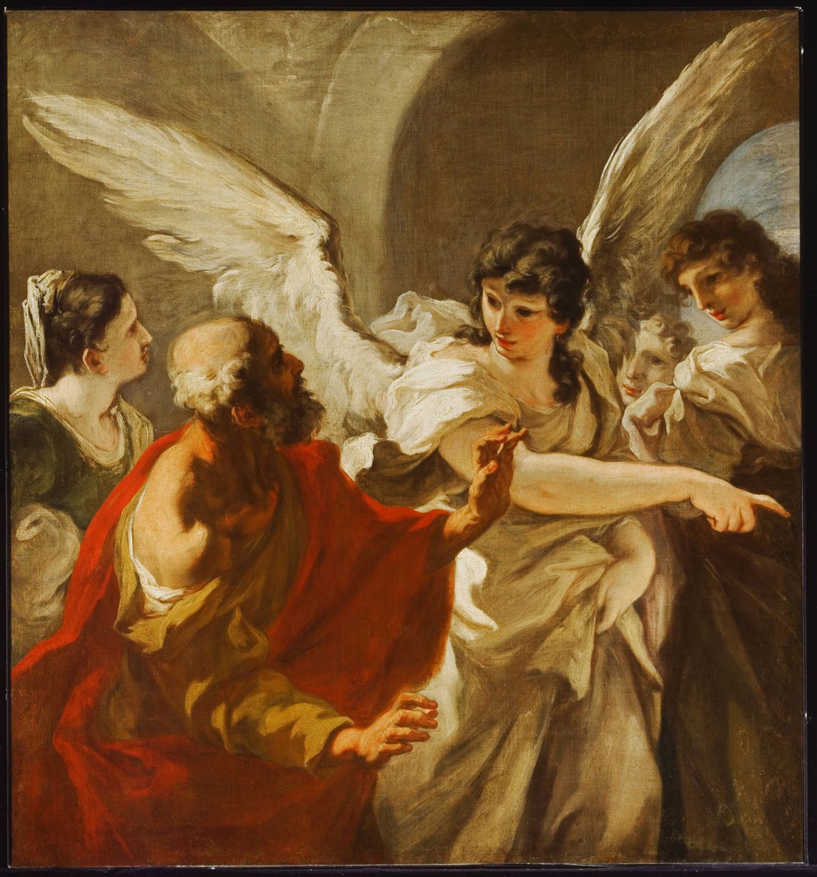La huida de Lot de Giovanni Antonio Pellegrini