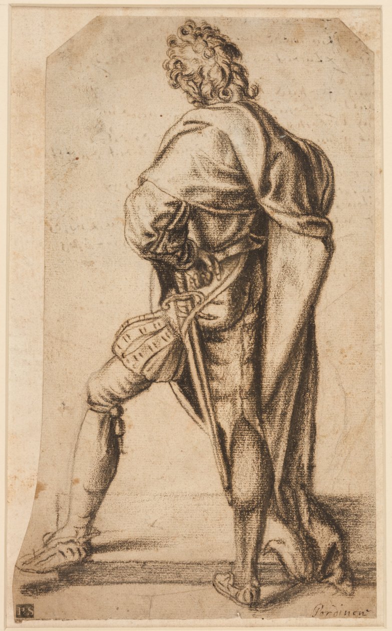 Un hombre de pie, visto desde atrás de Giovanni Antonio Pordenone