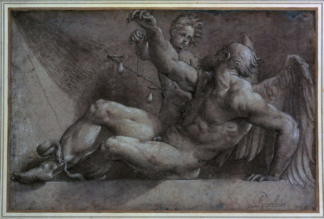 Alegoría del Tiempo de Giovanni Antonio Pordenone