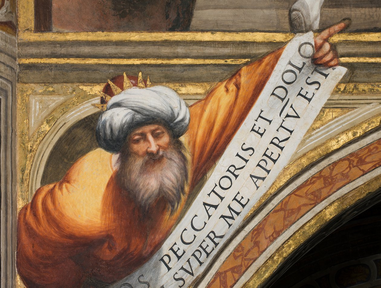 Nave central, tercer tramo sur, IL Pordenone 1520, Busto con profeta de Giovanni Antonio Pordenone