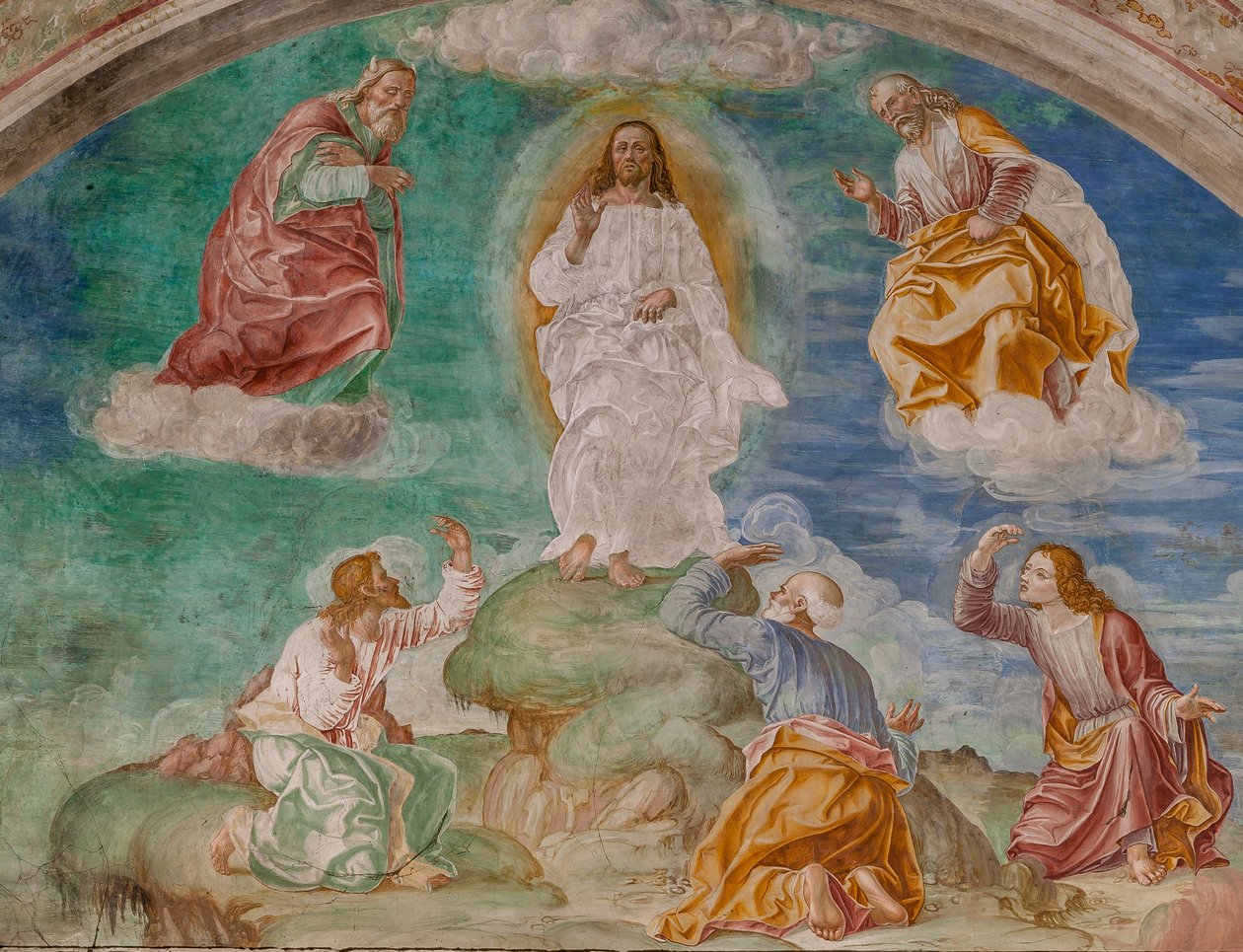 La Transfiguración de Cristo, c.1529 (fresco) de Giovanni Antonio Pordenone