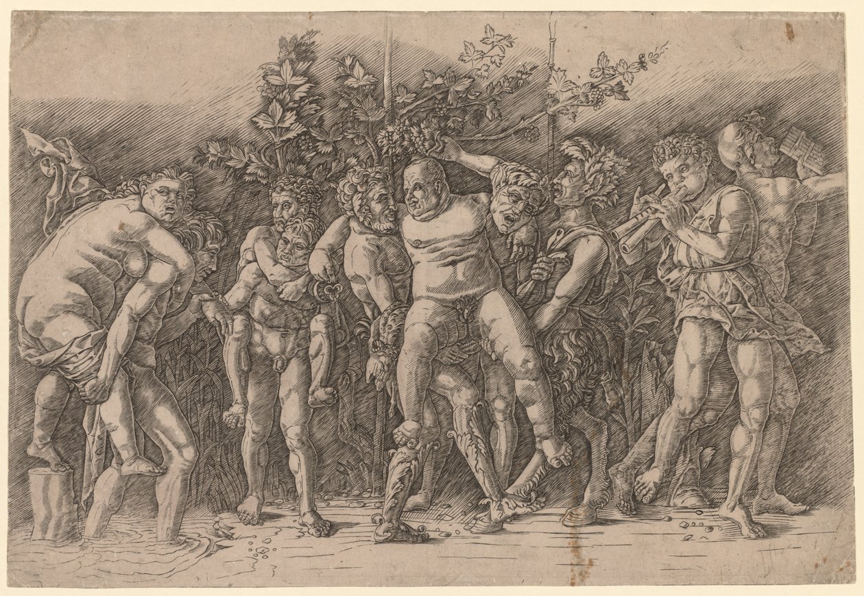Bacanal con Sileno de Giovanni Antonio da Brescia