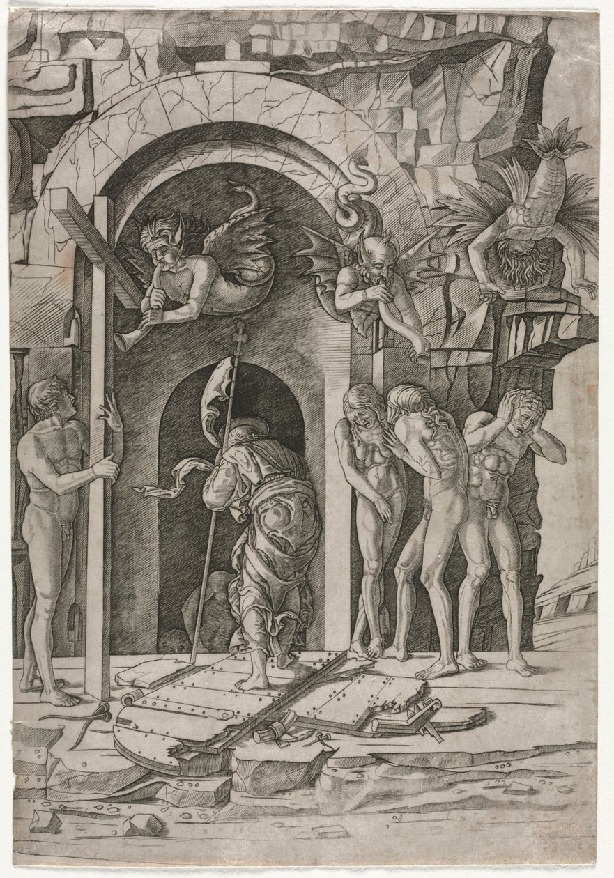 Descenso al limbo, c. 1490-1500 de Giovanni Antonio da Brescia
