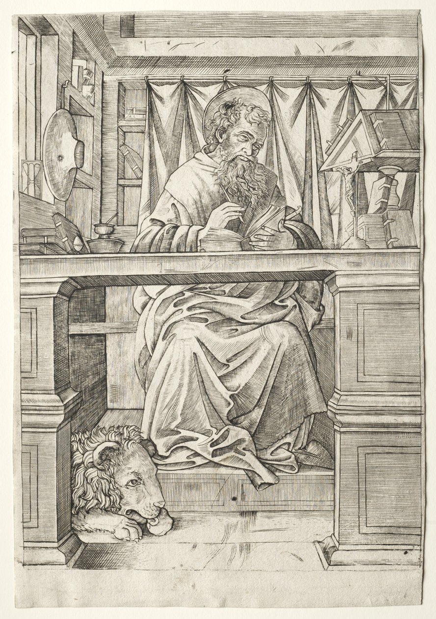 San Jerónimo en su estudio de Giovanni Antonio da Brescia
