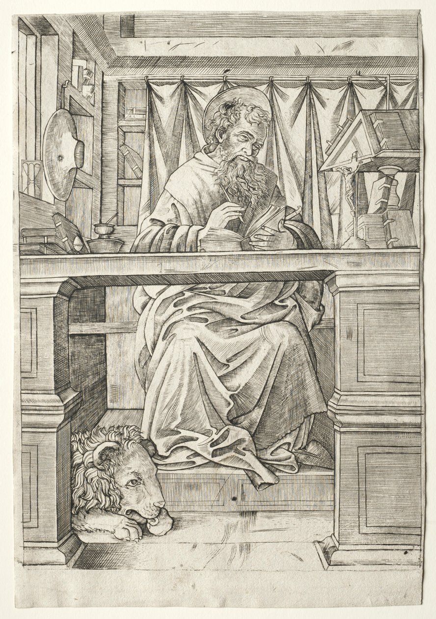 San Jerónimo en su estudio de Giovanni Antonio da Brescia