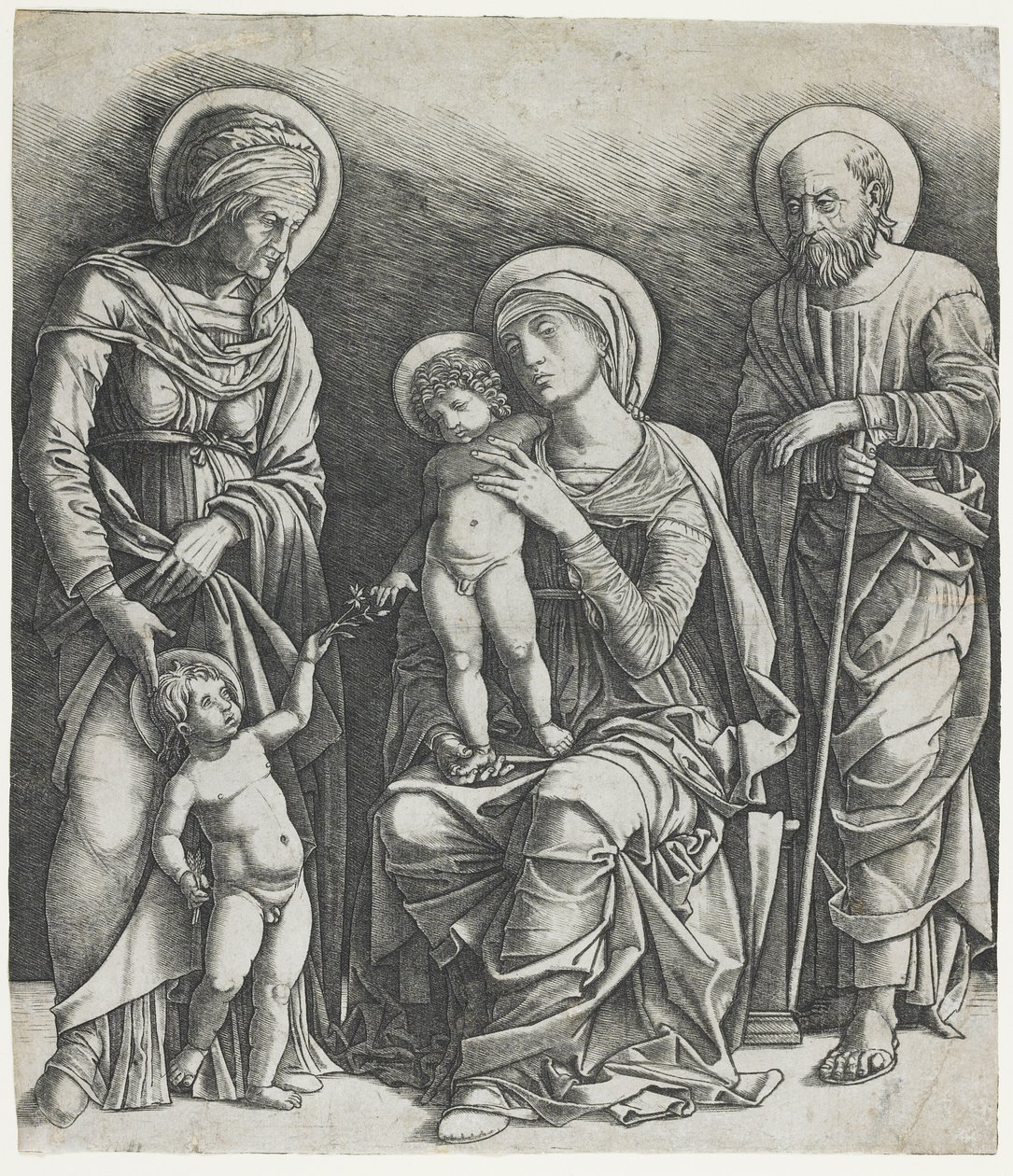 La Sagrada Familia con el Niño San Juan, c.1495-1505 de Giovanni Antonio da Brescia