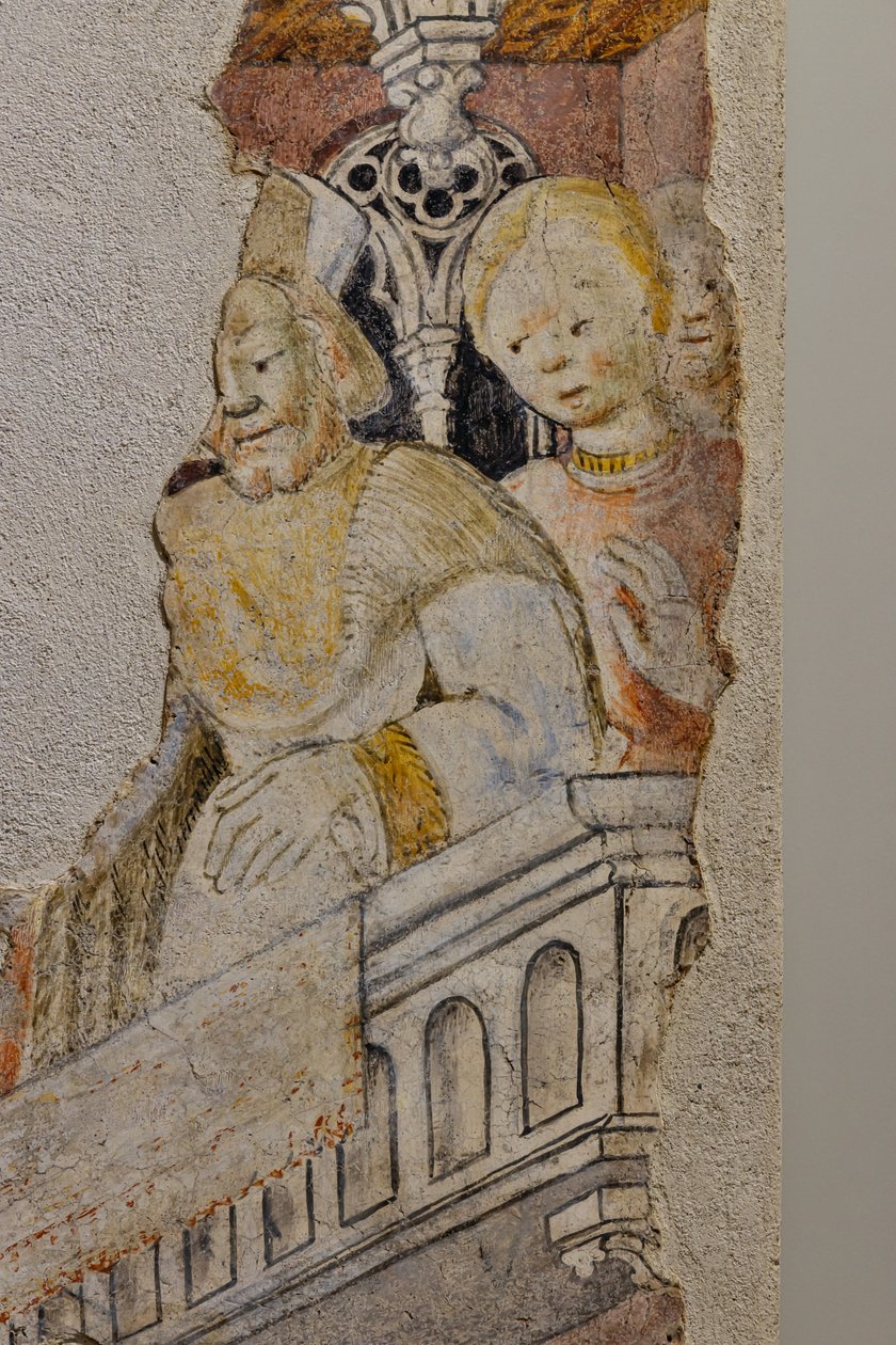 Arquitectura con figuras (fresco) de Giovanni Badile