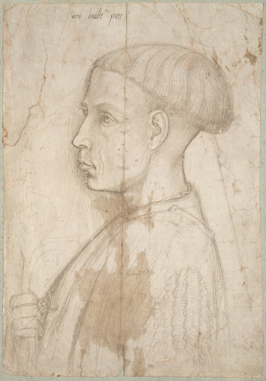Busto de hombre joven de perfil de Giovanni Badile