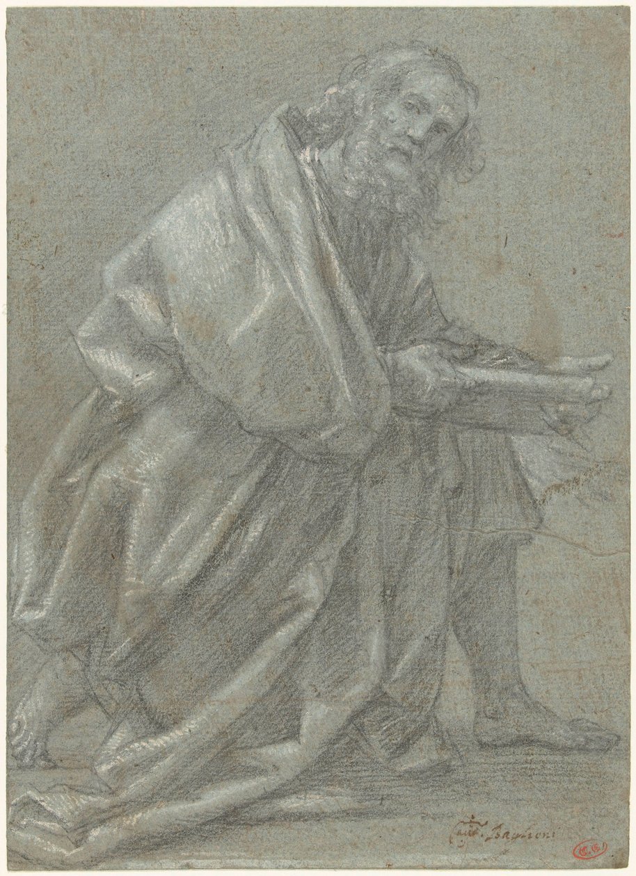 Estudio para un apóstol arrodillado de Giovanni Baglione