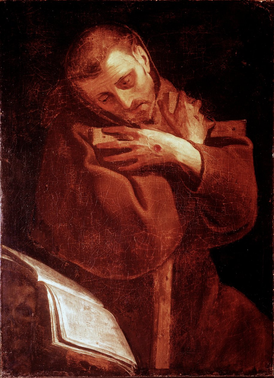 San Francisco de Asís en oración de Giovanni Battista  Crespi